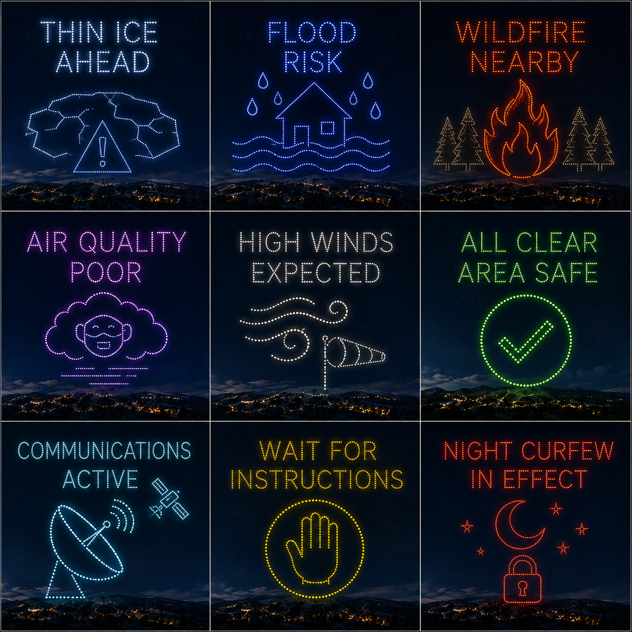 FLIKCOM emergency drone messaging